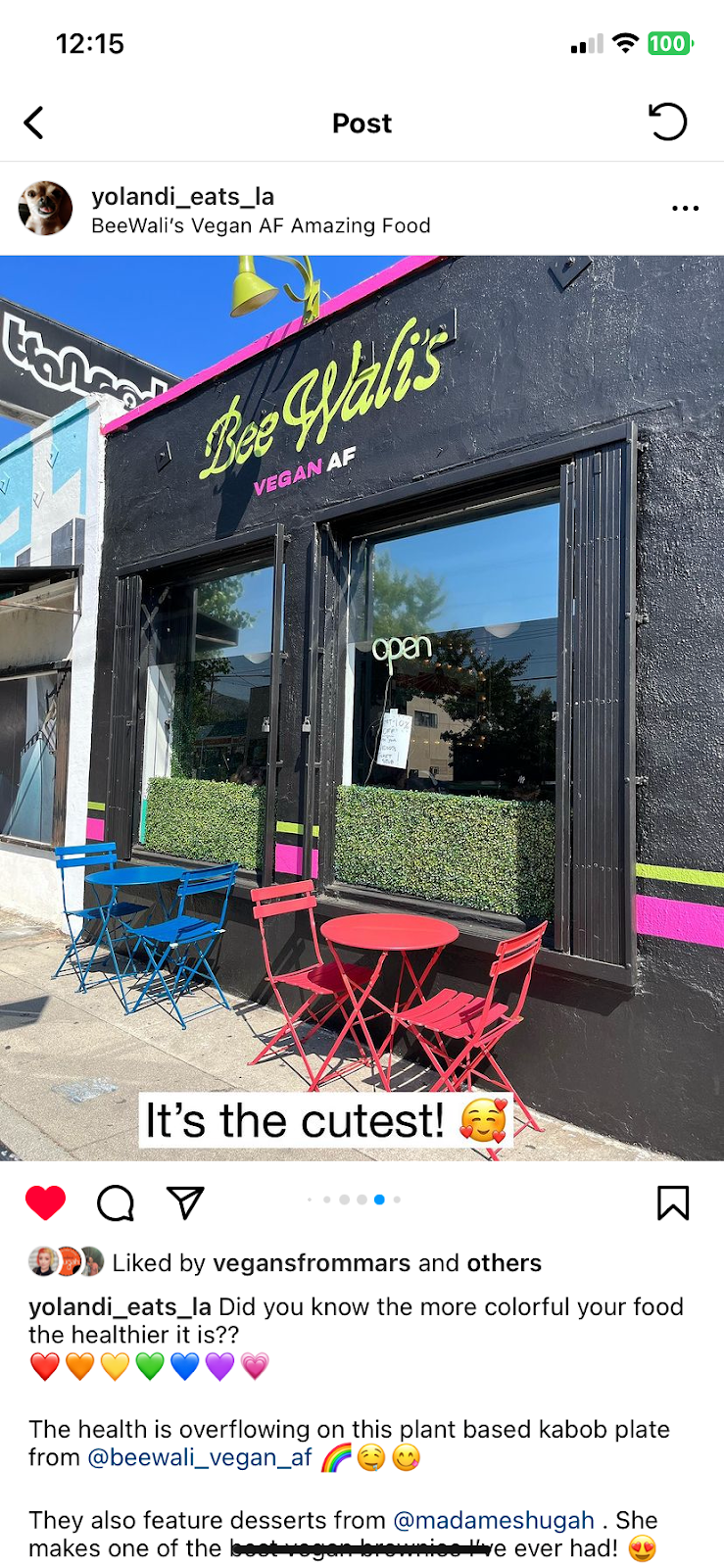 BeeWali’s Vegan AF ( amazing food)